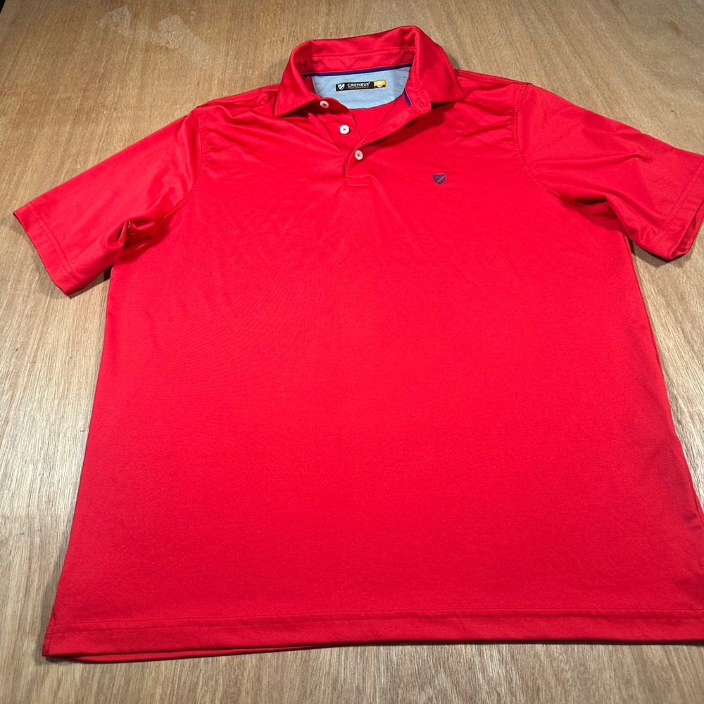 Cremieux Performance Polo Shirt Mens Medium Red Short Sleeve Golf Activewear
